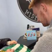 'Top man': Celtic star leaves special gift after visit to Kirkintilloch barber