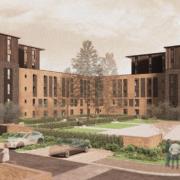 Proposed look of the development, Glasgow