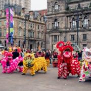 Traditional lion and dragon dances entertained the crowd during this year's Chinese New Year celebrations at George Square