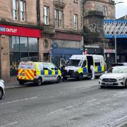 Update after police spotted wearing 'PPE' on busy Glasgow street
