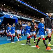 The children were also given a chance to lead the teams out at the Rangers v Motherwell game on March 2