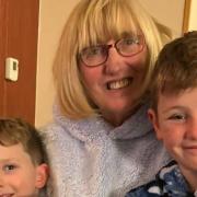 Dominic and Joseph with their nana, Veronica