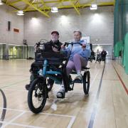 Robert and Marti De Jager try out the new trikes