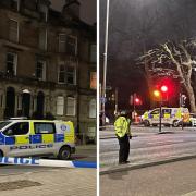 Police at Victoria Road, Glasgow