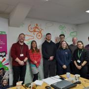 The event, held at Bike for Good's Finnieston premises, involved staff and volunteers as part of the NSPCC’s Listen up, Speak up initiative, held on March 6