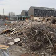 The vacant land after the demolition of Shawbridge Arcade, Glasgow