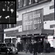 The Beatles (inset) played at the Concert Hall in Anderston