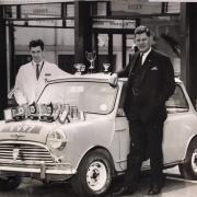 Lain Fraser, right, of Glasgow dealership A&D Fraser's, in the 1960s
