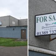 For sale signs appeared outside of Clydebank East Community Centre last week