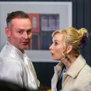 Mikey (Darren Brownlie) and Gillian (Gail Watson) are in for some drama in a special double wedding episode of River City