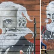 New mural unveiled in city's Southside depicting Alexander Graham Bell