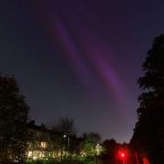 The Northern Lights seen from Pollokshields at 1am on Saturday, May 11