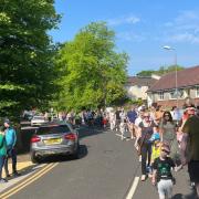 Over 250 took part in march calling for action to reduce 'dangerous traffic'