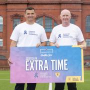 Two Rangers legends meet youngsters from Glasgow primary school