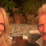 Hoops-daft Rod Stewart pictured with wife celebrating Celtic's big win