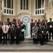 Pupils and staff at St Mungo's Academy