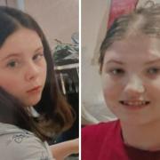 L to R: Allaska Gillespie, 11, and Tia Rae, 14, both from Knightswood