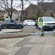 Police in attendance in Knightswood