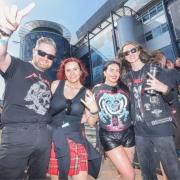 Hundreds of fans have been gathering at Hampden Park ahead of Metallica's sold out gig