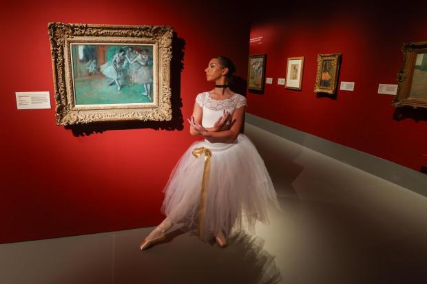 Ruby Quinn at the launch of the Degas exhibition at The Burrell in Glasgow