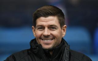 Ex-Rangers boss Steven Gerrard pictured sharing a drink with Hollywood star