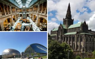 (Top left clockwise) Kelvingrove Museum, the Necropolis and the Glasgow Science Centre. Credit: Tripadvisor
