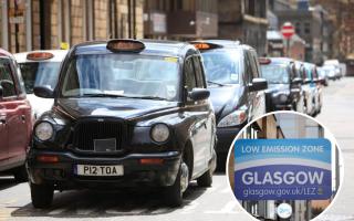 Cab drivers in Glasgow have been forced off the road as a result of a fuel shortage.