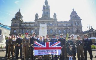 Glasgow salutes start of Armed Forces Week with George Square ceremony