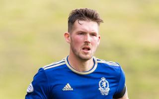 Jamie Masson in action for Cove Rangers.