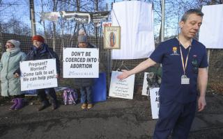 Abortion protest