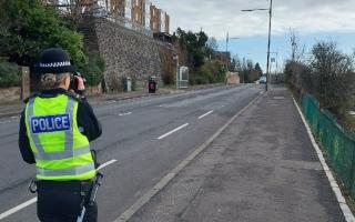 Police carry out speeding check in this Glasgow area