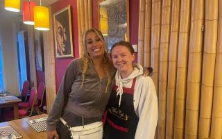 Stacey Solomon spotted at café near Glasgow while filming BBC series