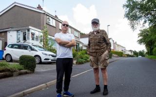 Ian Anderson, left and Jim Wardhaugh at right, both residents of Clamps Wood in East Kilbride