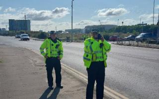 Glasgow Police warn drivers of speed as they carry out checks in Glasgow's West End