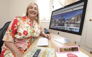 Jacqui McGeoch of Whats On Glasgow, nominee for Glasgow's Favourite Business, Gordon Terris