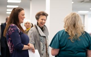 The Princess Royal met with staff at VSS