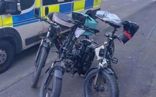 E-bikes seized by police in Glasgow