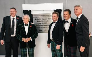 Sir Jackie Stewart joined by motorsports stars at Bishopbriggs event