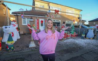 A brave woman battling Multiple Sclerosis will mark 10 years since she was first diagnosed with the condition -  by putting on a dazzling Christmas display.