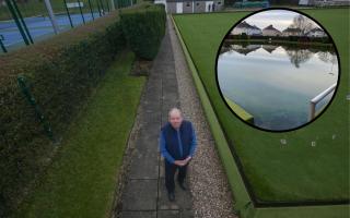 William Key says flooding at Garrowhill Bowling Club needs to be addressed.