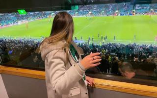 Celtic star and influencer girlfriend spotted at Glasgow cafe ahead of Hibs clash