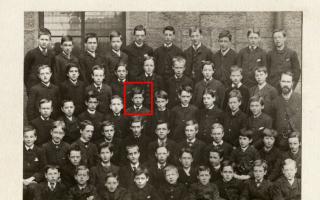 A photo has been discovered from a school in 1880 which was taken while Mackintosh was a pupil there