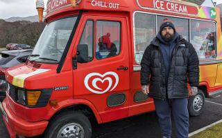 A Glasgow ice-cream man has started to flog groceries