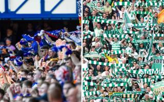 Generic image of Rangers fans and Celtic fans
