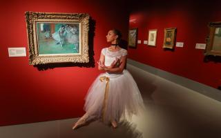 Ruby Quinn at the launch of the Degas exhibition at The Burrell in Glasgow