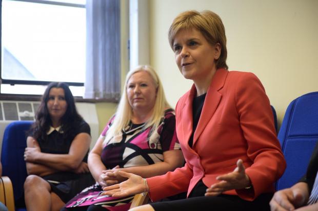 First Minister Nicola Sturgeon met carers concerned about the tendering process